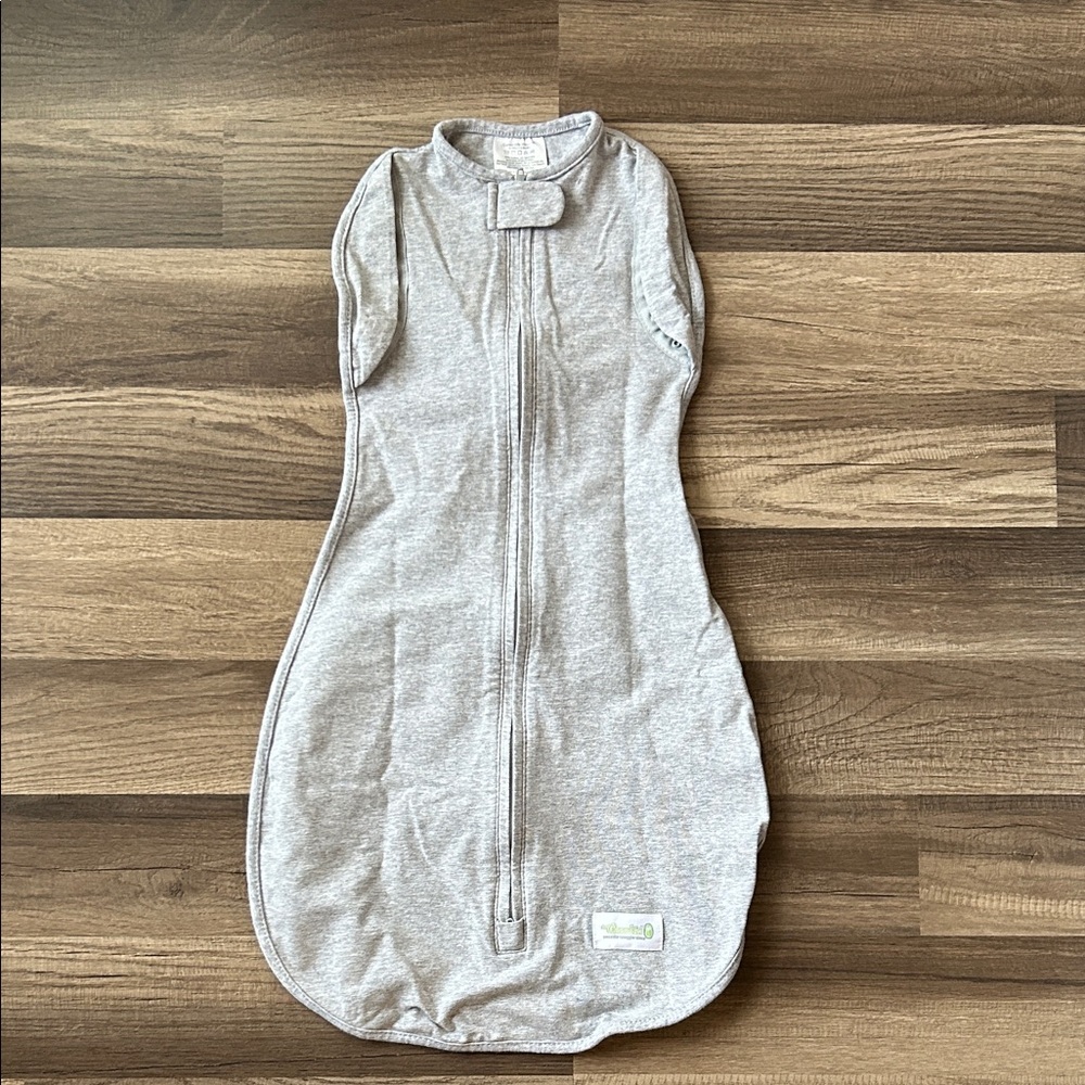 Woombie Grey Baby Swaddling Blanket